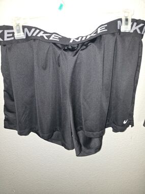 Nike Black Performance Training Shorts with Logo Waistband